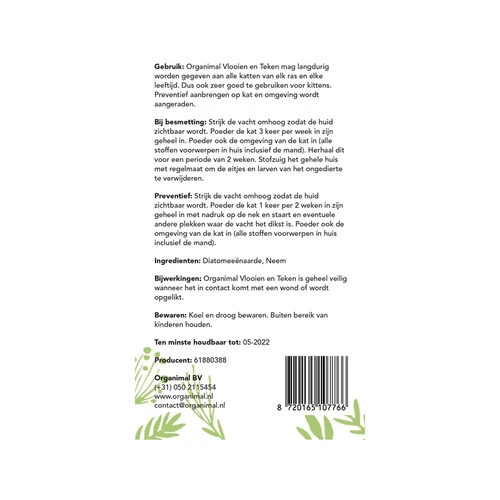 Organimal Flöhe Und Zecken - Katze 4 Organimal Flöhe Und Zecken - Katze – Bild 2